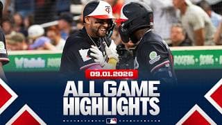 Highlights from ALL GAMES on 9/1 (Twins score 15 RUNS, Giants-Pirates WILD  game & MORE!)