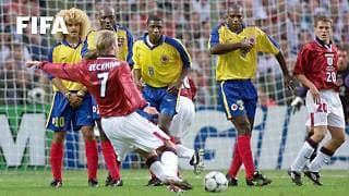 1998 World Cup FREE KICKS | Is Beckham's The Best?