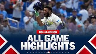 Highlights from ALL GAMES on 9/11 (Caminero's walk-off HR, Tucker's grand slam and MORE!)