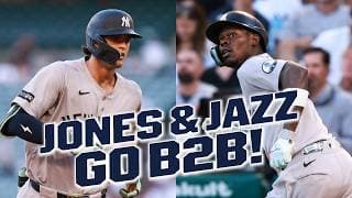 Spencer Jones and Jazz Chisholm Jr. hit BACK-TO-BACK HOMERS in the 1st for the Yankees! ✌️🔥