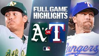 ATHLETICS vs. RANGERS: Official Full Game Highlights (August 31) | 2026 MLB Season