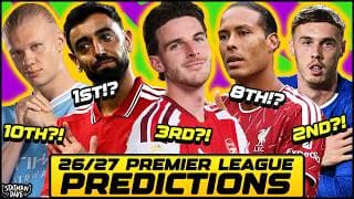 My 26/27 Premier League Predictions