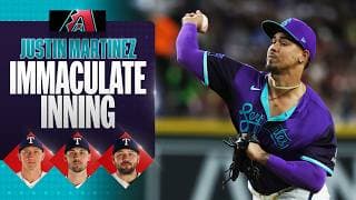 EVERY PITCH: Justin Martinez pitches an IMMACULATE INNING for the D-backs! 😳 | MLB Highlights