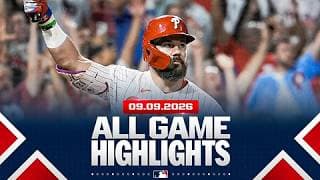 Highlights from ALL GAMES on 9/9 (Schwarber & Lombard Jr.'s grand slams and MORE!)