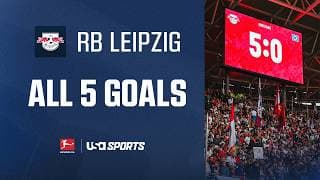 RB Leipzig' 5-Goal Performance vs. Hamburg | USA Sports