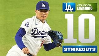 10 STRIKEOUTS! Yoshinobu Yamamoto was DEALING for the Dodgers! | MLB Highlights