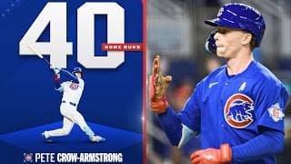 Pete Crow-Armstrong hits his 40TH HOMER of the year 💪 (40/40 season?) | MLB Highlights