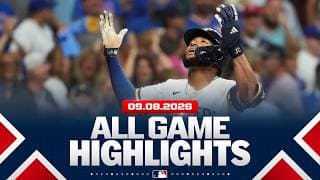 Highlights from ALL GAMES on 9/8 (Brewers walk off the Cubs, Montes hits 474-foot HR and MORE!)