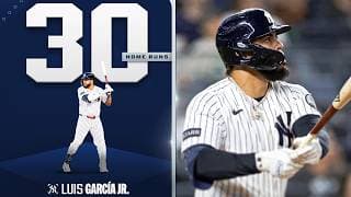 Luis García Jr. hits his 30th HOME RUN of the season to MONUMENT PARK for the Yankees! 💪😤