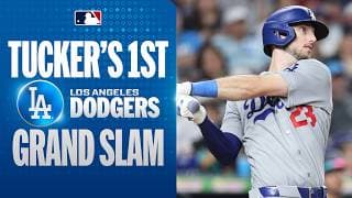 Kyle Tucker slugs his first grand slam as a member of the Dodgers! 💥 (6th of his career! 🔥)