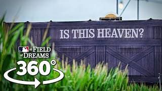 MLB at Field of Dreams 360° Tour | Walk around the movie site & an MLB stadium in a cornfield!