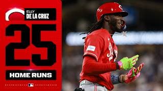 Elly De La Cruz homers for the 4TH CONSECUTIVE GAME! 🔥 (444 FEET for his career-high 25th HR! 💥)