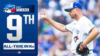 Max Scherzer is now 9th ALL-TIME in STRIKEOUTS after delivering his BEST 2026 PERFORMANCE! 🤩