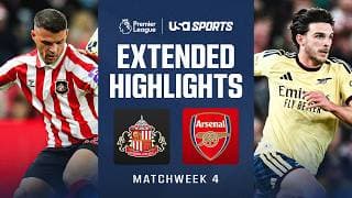 Sunderland v. Arsenal | PREMIER LEAGUE HIGHLIGHTS | 09/12/2026 | USA SPORTS