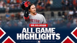 Highlights from ALL GAMES on 9/3 (Rutschman homers twice in Baltimore, PCA hits 39th HR and MORE!)