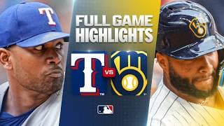 RANGERS vs. BREWERS: Official Full Game Highlights (August 30) | 2026 MLB Season